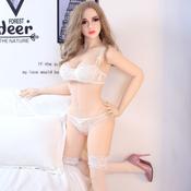 158cm 5.2ft New style 18 silicone medium Chest Naked Vagina Ass Oral Pussy Big Boobs love doll realistic touch feeling sex doll by Automatic Woman